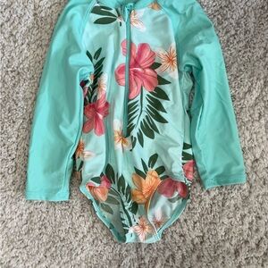 Floral Long Sleeve baby Swimwear